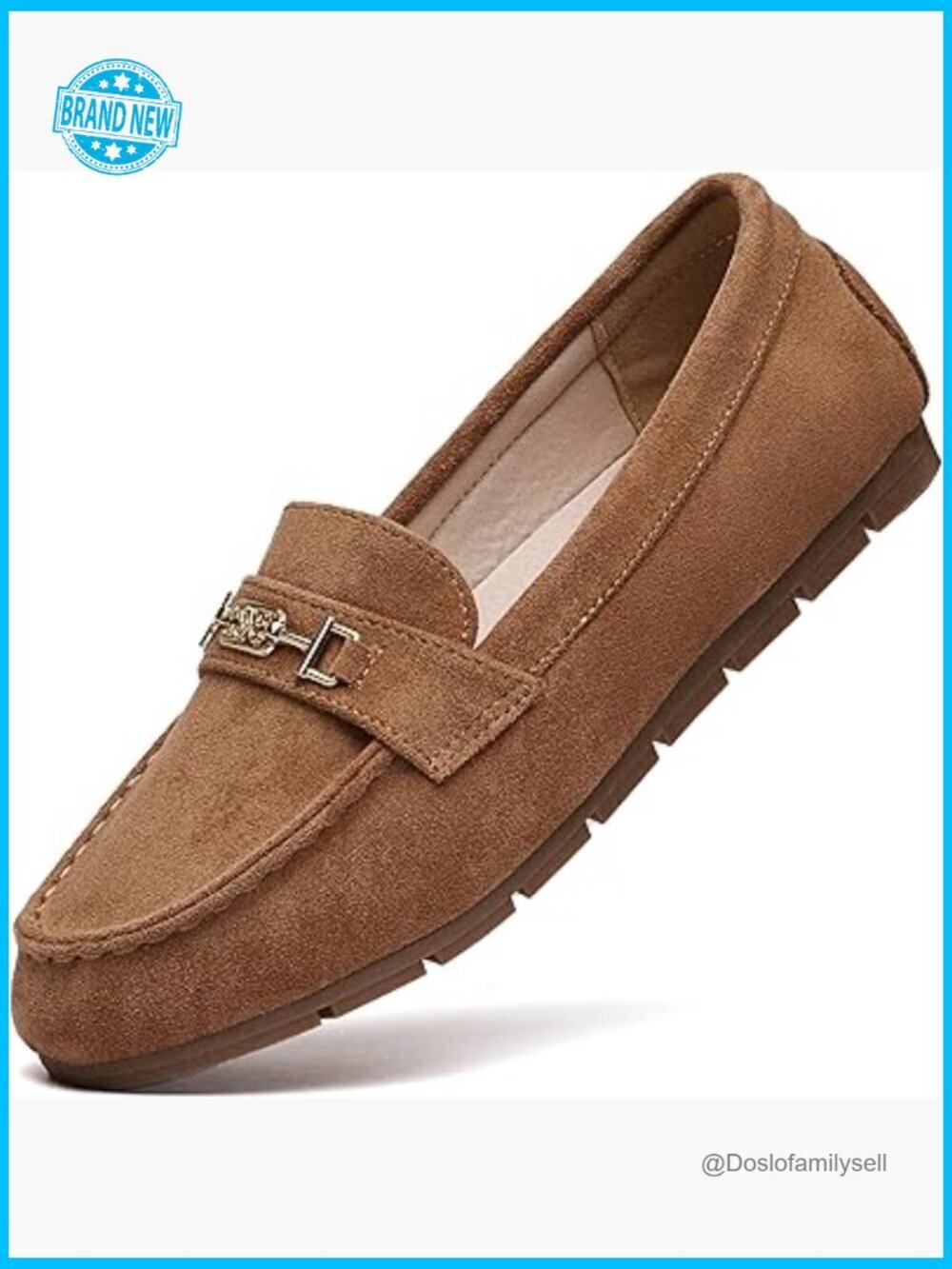 Women's Slip On Loafer Flats Casual Comfort Walking Shoes Work Driving